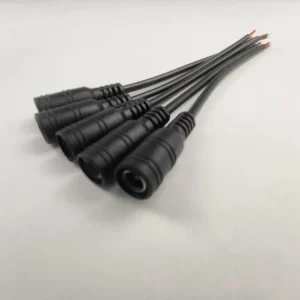 1/5/10 Pcs 5.5x2.1mm DC Male Female Power Plug Cable Wire Jack Adapter Connector for CCTV Single Color 3528 5050 LED Tape Light - 5 Female black