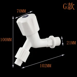 Garden Balcony Water Tap 1/2" Male Thread Wall Mount Washing Machine Faucet Plastic Water Hose Quick Connector - G