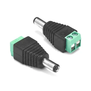 1PCS DC 12V Male Connectors 2.1*5.5mm Power Plug Adapter Jacks Sockets Connector For Signal Color LED Strip CCTV Camera
