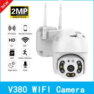V380 Pro 2MP Surveillance Outdoor Wireless IP Camera Smart Home Two Ways AUDIO Waterproof WIFI Security CCTV Camera