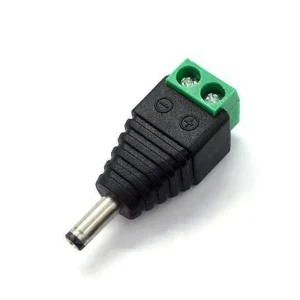1PCS DC 12V Male Connectors 2.1*5.5mm Power Plug Adapter Jacks Sockets Connector For Signal Color LED Strip CCTV Camera