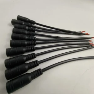 1/5/10 Pcs 5.5x2.1mm DC Male Female Power Plug Cable Wire Jack Adapter Connector for CCTV Single Color 3528 5050 LED Tape Light - 10 Female black